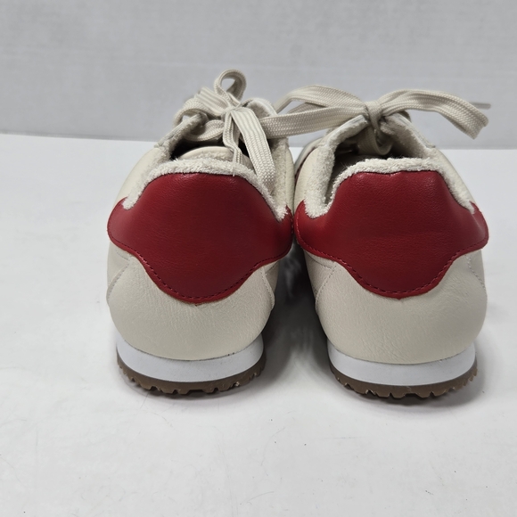 DV by Dolce Vita Rascal T-Toe Red and Cream Sneakers Size 7 1/2 7.5 - Picture 4 of 10